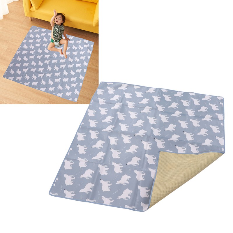 Waterproof Food Spill Mess Mat Portable Cute Cartoon Animal Pattern