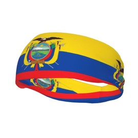 Ecuador Flag Headbands Sports Headband Moisture Wicking Sweatband for Men Women Athletic Hairband for Running Football Tennis Volleyball Yoga Unisex