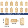 SUNNYCLUE 1 Box of 12 Pieces 12 Style Real 18K
