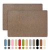 Giftmeet Coffee Canvas Repair Patch, 2 Pcs Self Adhesive Linen
