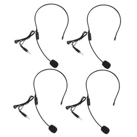 Totority 4PCS Earhook Microphone Voice Amplifier Mic Headset for Teachers Tour Guides Lightweight Sound Pickup Compact Design