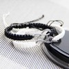 RAMESON 2Pcs Infinity Distance Couple Braided Handcrafted His and Hers