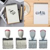 Rubber Stamp Line Date 6 Digit Number Scrapbooking Date Stamp