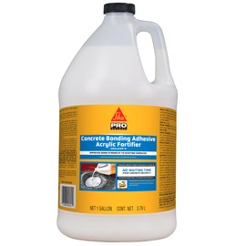 SIKA - SikaLatex R - Concrete Adhesive Glue, White - Admix for Portland-Cement Mortar/Concrete - Resistant to Freezing and thawing Damage - 1-Gallon (Pack of 1)