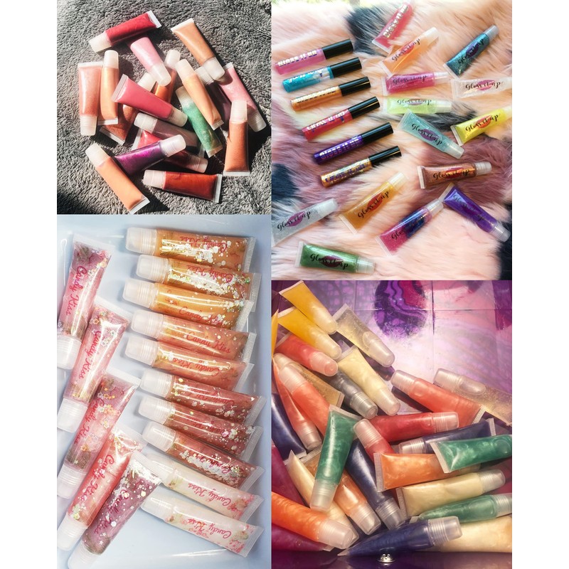 HONBAY 10PCS 15ml Refillable Clear Empty Lip Gloss Balm Containers