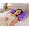 Purple Memory Foam Contour Pillow with Breathable Air Layer, Water