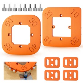 Milling Template 2 Pieces Corner Radius Milling Templates R10-R50 Milling Templates for Router Radius Jig Router Templates Milling Template Router Corner Radius Milling Stencils for Woodworking DIY