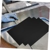 Ipetboom 3pcs Anodized Aluminum Plaques Black Metal Plate Blanks for