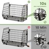 GGIU Wire Fruit Basket for Kitchen Storage: Hanging and Counter