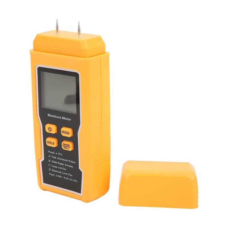 Wood Moisture Meter Humidity Tester Pin Type Large LCD Display