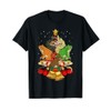 Reptile Christmas Tree Pajama Cool Snake Frog Gecko Lizard T-Shirt