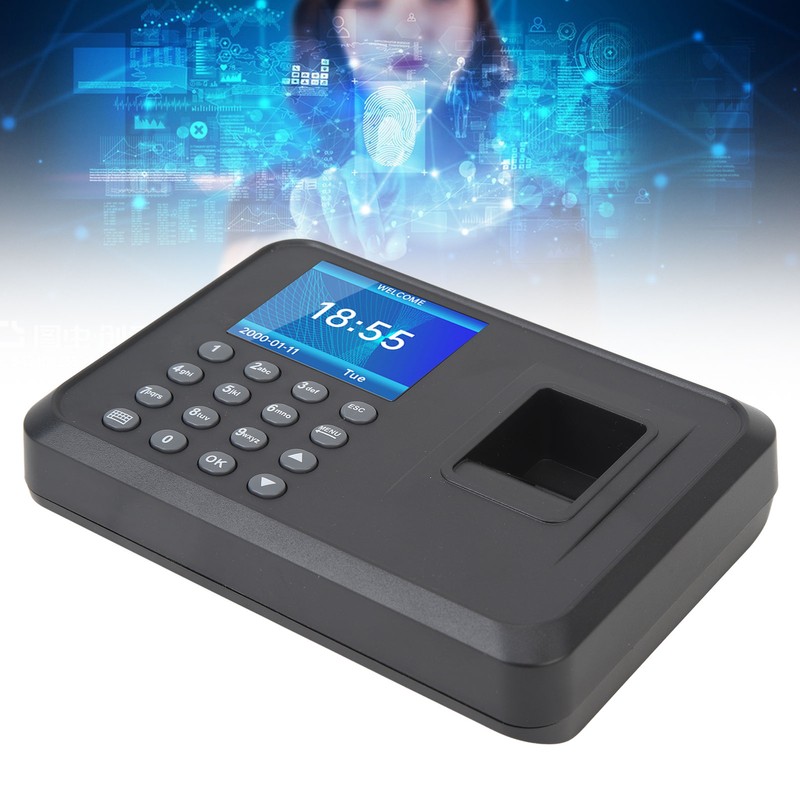 Fingerprint Attendance Machine Efficient Management Employee Checking in Recorder 100‑240V