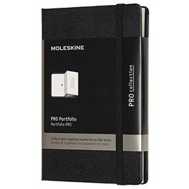 Moleskine PRO Portfolio, Hard Cover, Pocket (3.5" x 5.5") Black