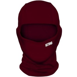 Nxtrnd Football Ski Mask, Shiesty Mask, Cooling Sports Balaclava (Maroon)
