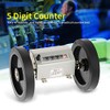 1pc Rolling Wheel Length Counter Convenient Anti-Skip Wheels 5 Digits