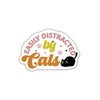 (3Pcs) Easily Distracted by Cats Sticker - Mental Health Sticker