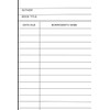 library check out card notebook | 100 pages | 4"x6"