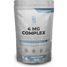 NAIMA 4 MG Complex 150 g, Sabor Natural | Suplemento en Polvo 100 % Puro con Citrato,Glicinato,Treonato y Gluconato de Magnesio| Con Inulina de Agave, Minerales y Vitaminas| Alta Absorción,Soporte Digestivo