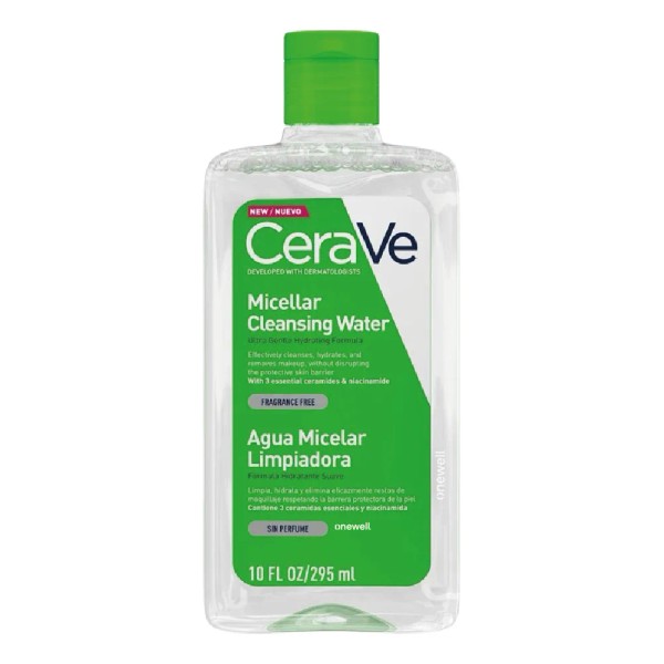💧✨ CeraVe Agua Micelar Limpiadora Facial Desmaquillante (295ml): Limpieza Suave