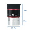 1.25in 15mm 68 Degree Ultra Wide Angle Eyepiece for Telescope