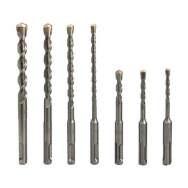 NORTOOLS Rotary Hammer Drill Bit Sets 7 PCS SDS Plus Drill 2 Head-cutters with PGM Mark Power Tools ​for Masonry Concrete Granite