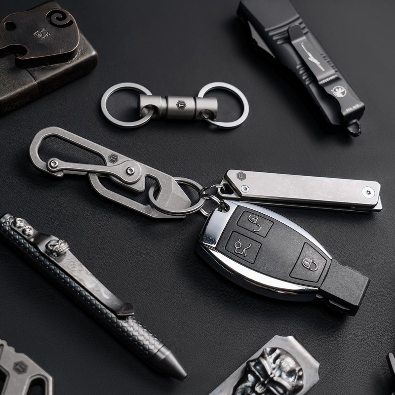 KeyUnity KU04 Multi Tool Keychain Titanium Keychain Tool Bottle Opener