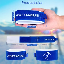 6 pcs Ski Fastener Straps Adjustable Ski Wraps Ties (Blue)…