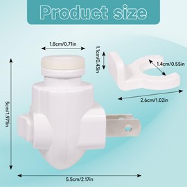 Plug in Night Light Module Base Socket with ON/Off Switch with Shade Mounting Clip for Decoration for Your Night Light (20Pack)