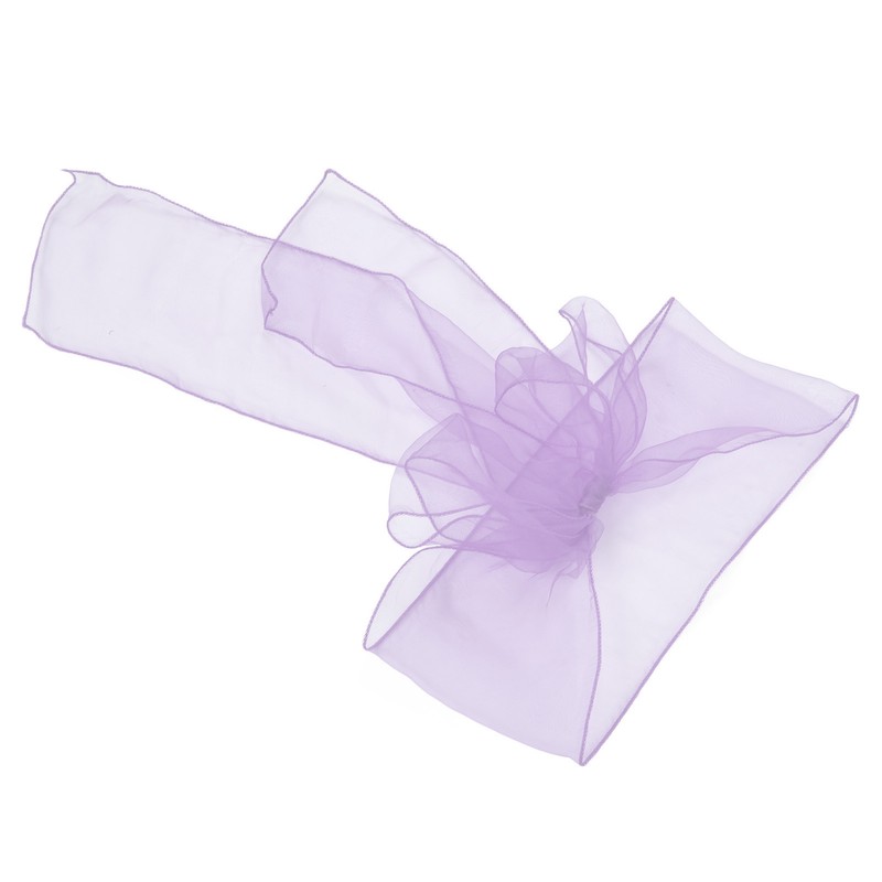 10Pcs Organza Banquet Chair Sash Exquisite Chair Bows Sashes for