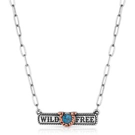 Montana Silversmiths Wild and Free Bar Necklace