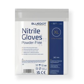 Blue Dot Nitrile Gloves (1 Pair) – Extra Large, Non-Sterile, Powder-Free for Medical & General Use
