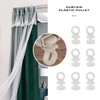 Micro Trader 50Pcs Curtain Track Rail Gliders Runner Wheel Rollers