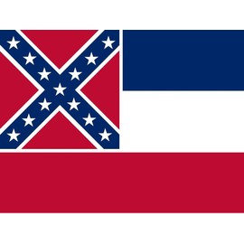 Mississippi state flag 3x5 ft - US state Flags Banners Pack Hanging Window