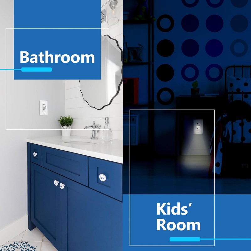 LIDER LED Guide Light Receptacle with Automatic Daylight Sensor and