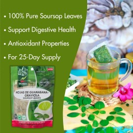 Hanan Graviola Loose Leaf Herbal Tea 1.4oz Soursop Leaves - Hojas De Guanaba from Peru