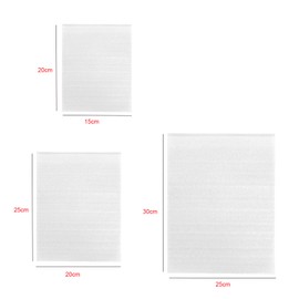 Mollensiuer 60Pcs 3 Sizes Cushion Foam Wrap Pouches, White, Packing Sleeves, Dish Packing Supplies, Moving Supplies, Protect Dishes, Furniture, Glasses, Plates, Cups