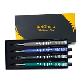 INNObeta Bird Watching Gifts for Bird Lover, Ballpoint Pen Set of 4, Gifts Idea for Women on Birthday and Christmas