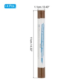 PATIKIL Furniture Repair Crayons, 4 Pcs Wax Wood Filler Sticks Wood Wax Crayons for Scratches Wood Floor Holes Tables, Teak