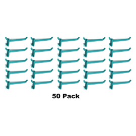 Teal Plastic Pegboard Hooks Garage/ Tools/ Storage/ Organization/ Jewelry/ Crafts - 2 inch, 4 inch, or 6 inch (50, 4 Inch)