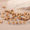 100pcs Wooden Push Pins, Natural Wood Push Pins Round Head