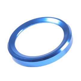 Aluminum Engine Start Stop Push Button Cover Trim Compatible with Ford Maverick 2022 2023 2024 2025 2026 Car Engine Ignition Start Button Cap Surrounding Trim Ring Decoration (Blue)