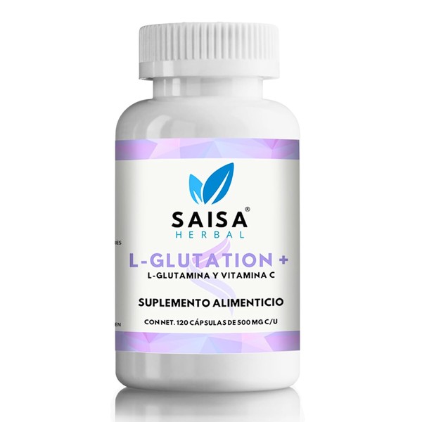 L-glutation + Glutamina Y Vitamina C De 120 Cápsulas Saisa
