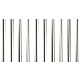 10 Pcs Stainless Steel Round Rods 20cmx1mm Solid Round Rods for DIY Craft Model Car