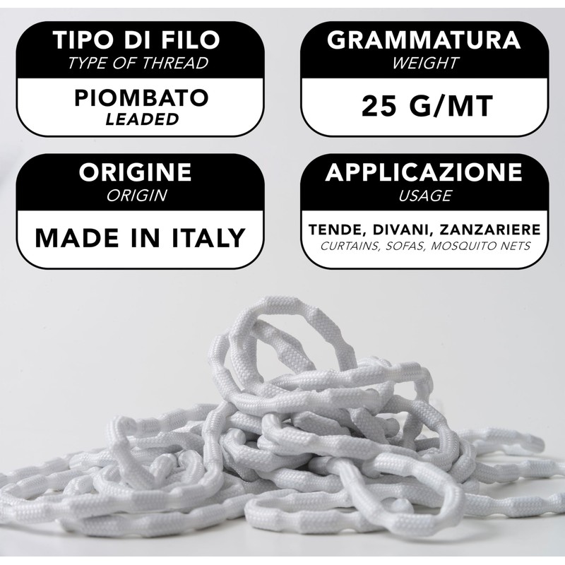 IPEA Lead Tape 25G for Curtains, Curtains, Fabrics, Mosquito Net
