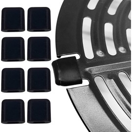 8PCS Air Fryer Rubber Tabs for 2QT 3.7QT 5QT Air Fryers, Upgraded Air Fryer Rubber Bumpers Feet Tips Silicone Pieces Replacement Parts for Chefman Gowise PowerXL Dash and More Air Fryer Tray