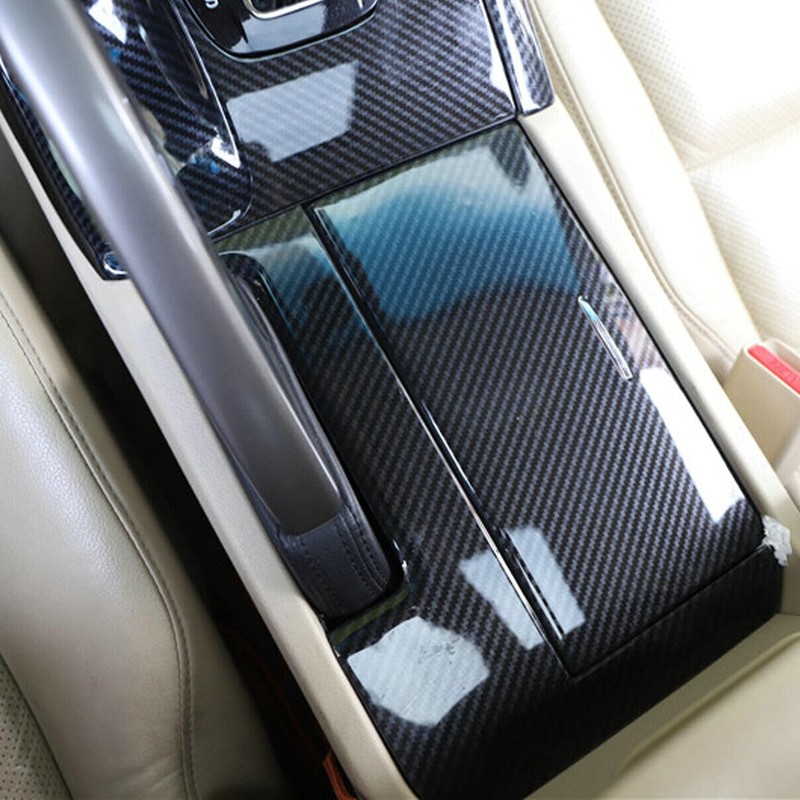 Bayyee 5Pcs Carbon Fiber Central Console Gear Shift Panel Trim