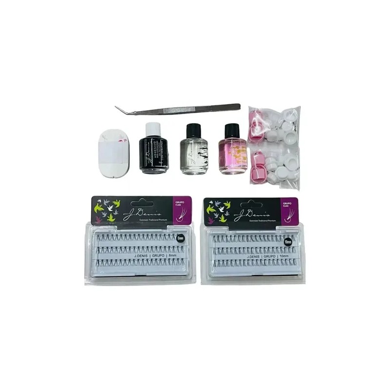 Kit De Extenciones Para Pestañas Profecional J Denis