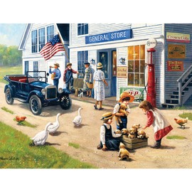 Bits and Pieces - 300 Piece Jigsaw Puzzle for Adults 18" x 24" - General Store - 300 pc Large Piece Jigsaw by Artist Kevin Walsh