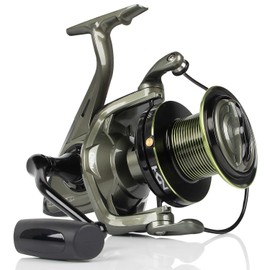 HPLIFE Surf Spinning Reel, 8000/10000/12000 Saltwater Offshore Fishing Reel Long Casting 12+1 Stainless BB Ultra Smooth, 4.7:1 High Speed Gear Ratio, 70LBS Max Drag Power Sea Fishing (HP-KC-GN, 12000)