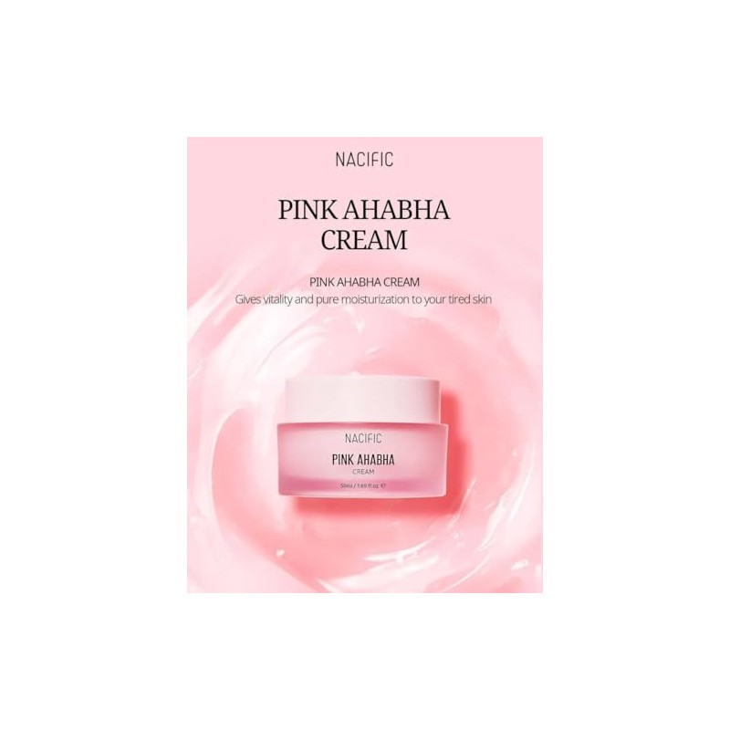 NACIFIC- Crema facial AHA BHA rosa 50 ml